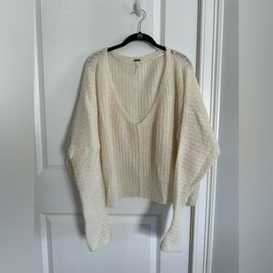 Free People Cream Knit Sweater ✨